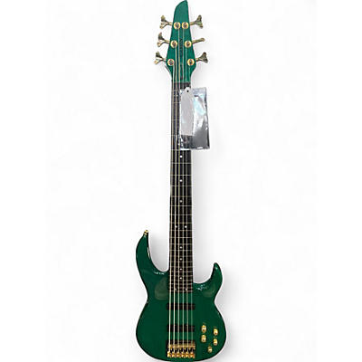 Used Carvin LB76 Green Electric Bass Guitar
