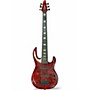 Used Carvin LB76 RED QUILT Electric Bass Guitar RED QUILT