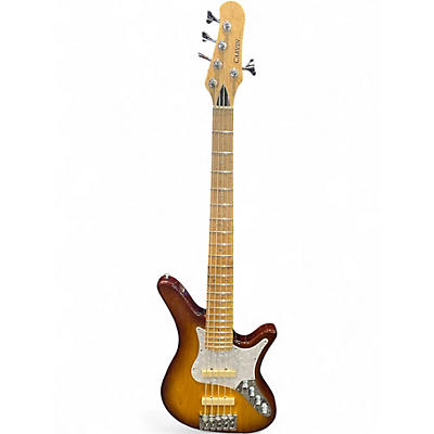 Used Carvin SB5000 Honey Burst Electric Bass Guitar