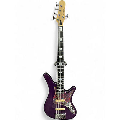 Used Carvin SB5000 Purple Electric Bass Guitar