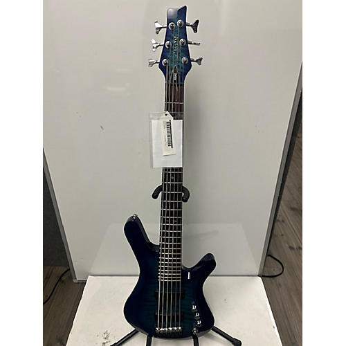 Carvin Used Carvin VANQUISH Trans Blue Electric Bass Guitar Trans Blue