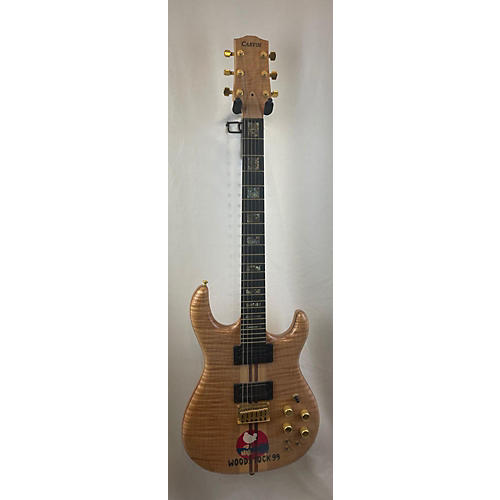 Carvin Used Carvin WOODSTOCK 99 6 STRING ELECTRIC Natural Solid Body Electric Guitar Natural