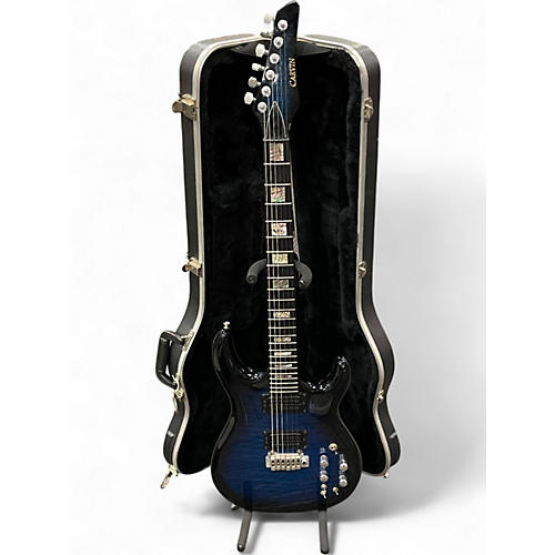 Used Carvin dc400 BLUE Solid Body Electric Guitar BLUE