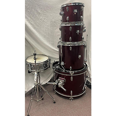 Used Cb Drums 5 piece Sp Series Burgundy Drum Kit