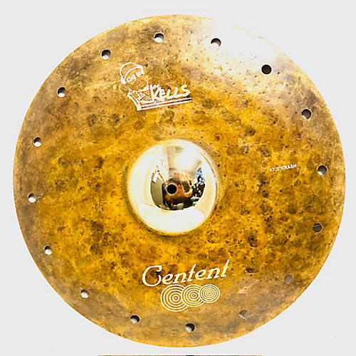 Centent Cymbals Used Centent Cymbals 17in Jai Kells Artist Signature Series Hybrid Crash Cymbal 37