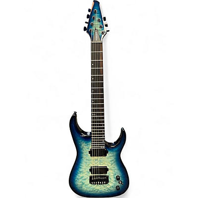 Used Cerberus Guitars Atlas 7 Ocean Blue Burst Solid Body Electric Guitar