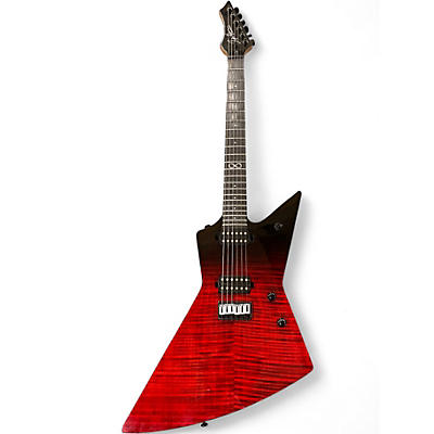 Used Chapman Ghost Fret Red to Black Fade Solid Body Electric Guitar