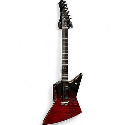 Used Chapman Ghost Fret Red to Black Fade Solid Body Electric Guitar