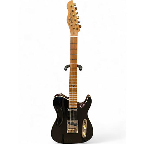 Used Chapman ML3 Pro Traditional Metallic Black Solid Body Electric Guitar Metallic Black