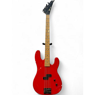 Used Charvel 1B Red Electric Bass Guitar