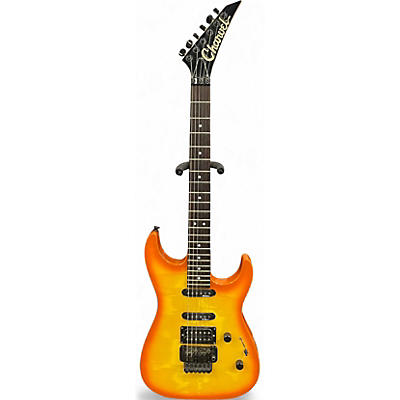 Used Charvel 375 DELUXE Orange Solid Body Electric Guitar