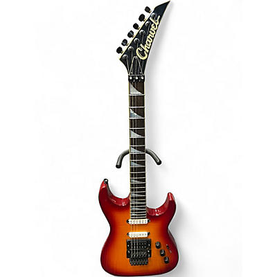 Used Charvel 475 DELUXE EXOTIC Cherry Sunburst Solid Body Electric Guitar