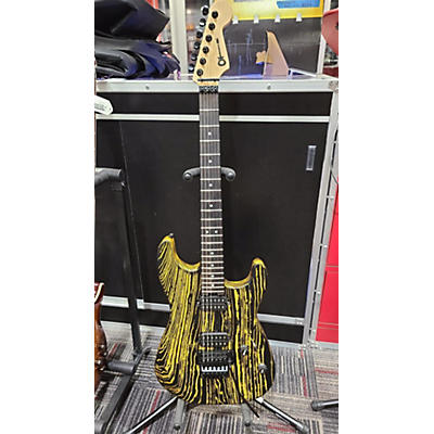 Charvel Used Charvel Charvel Pro-mod San Dimas Old Yella Ash Body Black And Yellow Solid Body Electric Guitar