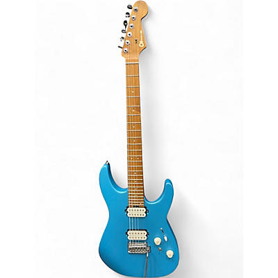 Used Charvel DK24 2PT CM MATTE BLUE FROST Solid Body Electric Guitar