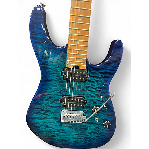Used Charvel DK24 Blue Solid Body Electric Guitar Blue