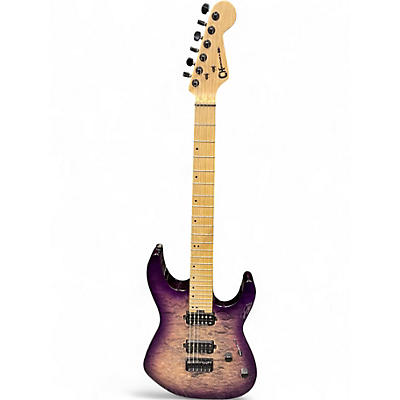 Used Charvel DK24 HH QT Purple Phase Solid Body Electric Guitar