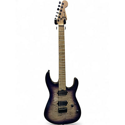 Used Charvel DK24 HH Trans Purple Burst Solid Body Electric Guitar