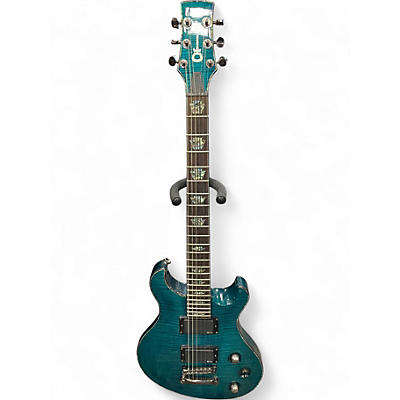 Used Charvel Desolation DC-2 ST TRANSPARENT BLUE SMEAR Solid Body Electric Guitar