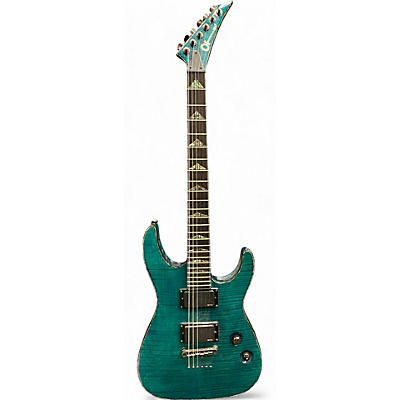 Charvel Used Charvel Desolation DX-1 ST Soloist Green Flame Solid Body Electric Guitar