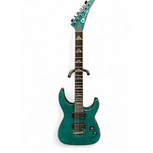Used Charvel Desolation DX-1 ST Soloist TRANSPARENT BLUE Solid Body Electric Guitar TRANSPARENT BLUE