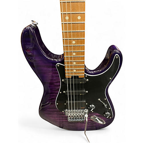 Used Charvel MARCO SFOGLI PRO MOD SO CAL STYLE 1 HSS Trans Purple Solid Body Electric Guitar Trans Purple