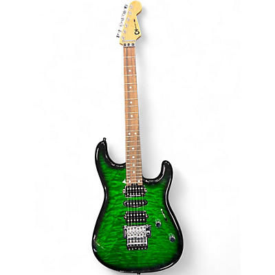 Used Charvel MIJ QM Green Solid Body Electric Guitar