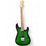 Used Charvel MIJ QM Green Solid Body Electric Guitar Green