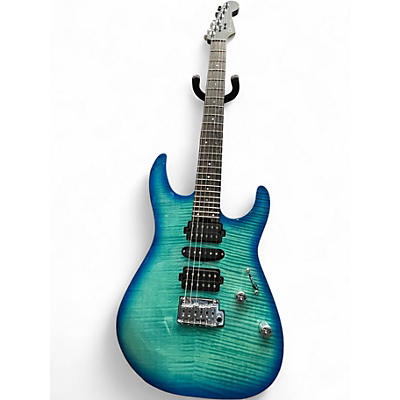 Used Charvel MJ DK24 Blue Burst Solid Body Electric Guitar
