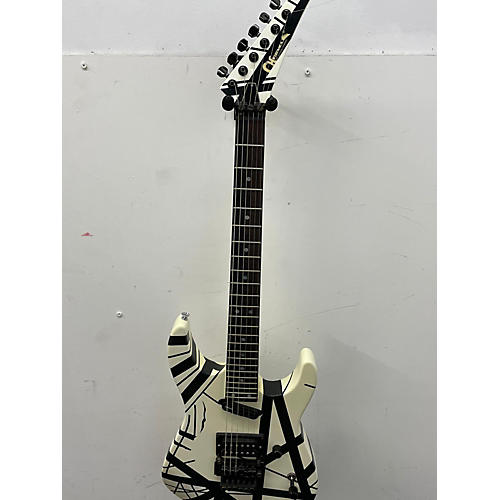 Charvel Used Charvel Model 5FX Black And White W/ EVH Stripes Solid Body Electric Guitar Black and White w/ EVH Stripes