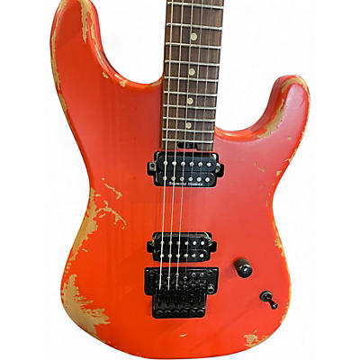 Used Charvel PRO - MOD RELIC SD1 FR WEATHERED ORANGE Solid Body Electric Guitar