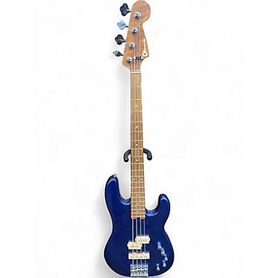Used Charvel PRO MOD PJ IV Metallic Blue Electric Bass Guitar