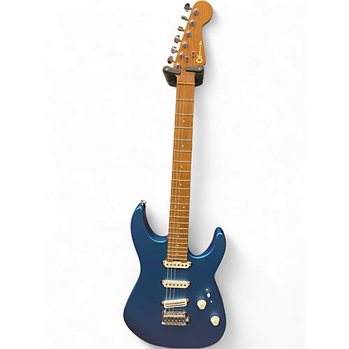 Used Charvel Pro-Mod DK22 SSS 2PT CM Electron Blue Metallic Solid Body Electric Guitar Electron Blue Metallic