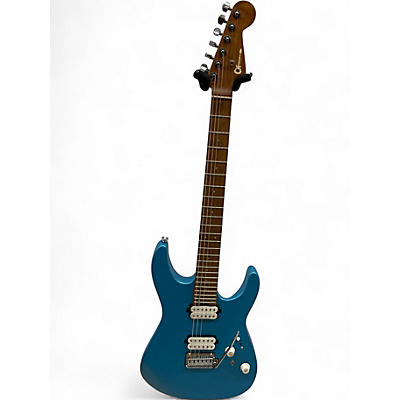 Used Charvel Pro Mod DK24 HH 2PT CM Matte Blue Frost Solid Body Electric Guitar