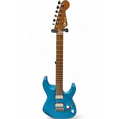 Used Charvel Pro-Mod DK24 HH 2PT CM Matte Blue Metallic Solid Body Electric Guitar