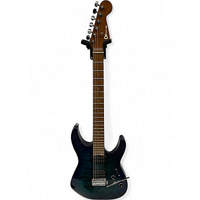 Used Charvel Pro Mod DK24 HH 2PT CM QM Chlorine Burst Solid Body Electric Guitar