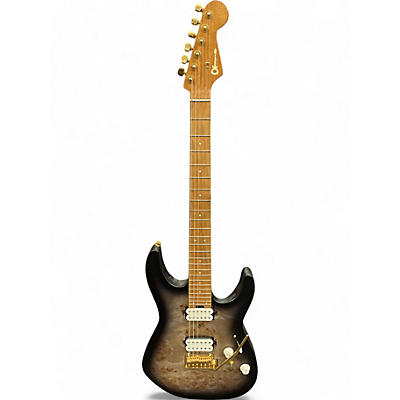 Charvel Used Charvel Pro Mod DK24 HH 2PT CM QM Transparent Black Burst Solid Body Electric Guitar