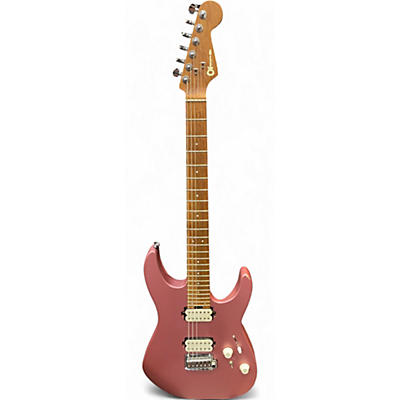 Used Charvel Pro-Mod DK24 HH 2PT CM Satin Burgundy Mist Solid Body Electric Guitar