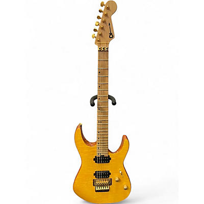Used Charvel Pro-Mod DK24 HH FR M DARK AMBER Solid Body Electric Guitar