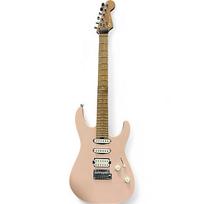 Used Charvel Pro-Mod DK24 HSS 2PT CM  Satin Shell Pink Solid Body Electric Guitar