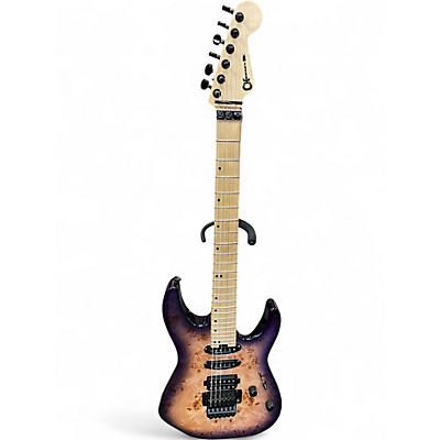 Used Charvel Pro-Mod DK24 HSS FR Trans Purple Solid Body Electric Guitar