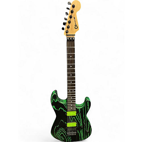 Charvel Used Charvel Pro Mod HH FR  Green Glow Solid Body Electric Guitar Green Glow