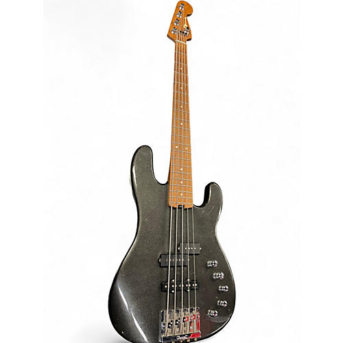 Used Charvel Pro-Mod San Dimas Bass PJ V Metallic Black Electric Bass Guitar Metallic Black