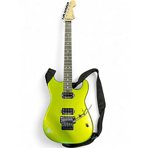Used Charvel Pro Mod San Dimas HH FR Lime Green Solid Body Electric Guitar Lime Green