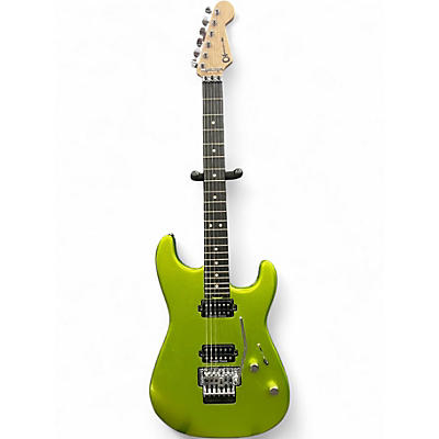 Used Charvel Pro Mod San Dimas HH HT Lime Green Solid Body Electric Guitar