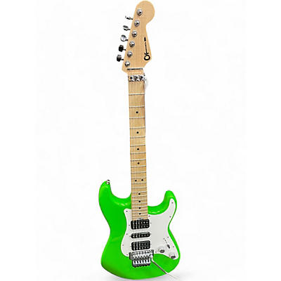 Charvel Used Charvel Pro Mod San Dimas HH HT slime green Solid Body Electric Guitar