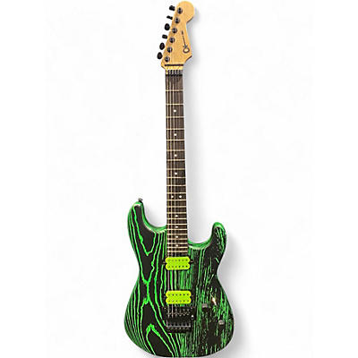 Used Charvel Pro Mod San Dimas HH green glow Solid Body Electric Guitar