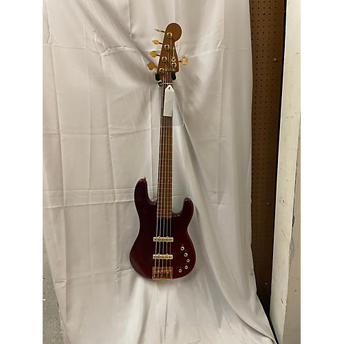 Charvel Used Charvel Pro Mod San Dimas JJ V Candy Apple Red Electric Bass Guitar Candy Apple Red