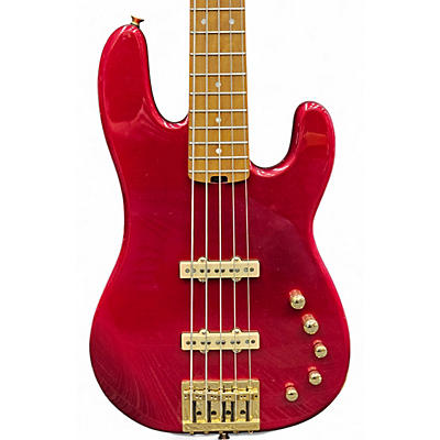 Charvel Used Charvel Pro-Mod San Dimas JJ V Candy Apple Red Electric Bass Guitar