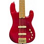 Used Charvel Used Charvel Pro-Mod San Dimas JJ V Candy Apple Red Electric Bass Guitar Candy Apple Red