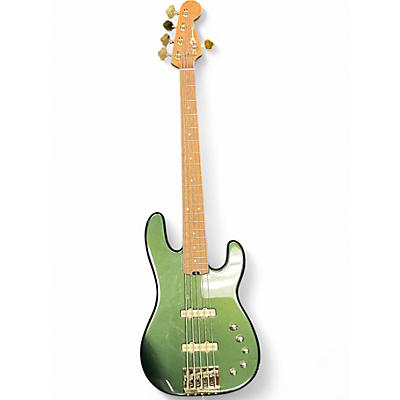 Used Charvel Pro Mod San Dimas JJ V LAMBO GREEN  Electric Bass Guitar